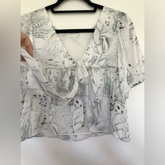 Club Monaco silk cropped top - Picture 15 of 16